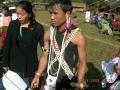 Photograph: Lamkang male dancer with Tony Khular at Charangching Khullen-Khunkha