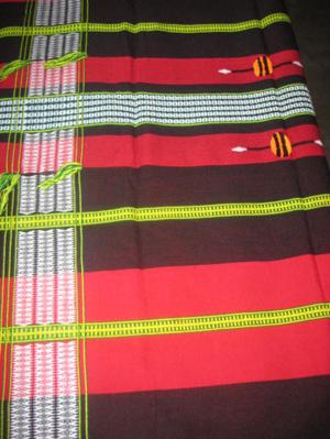 Photograph of Lamkang traditional shawl known as Tkar Vori buh Ksen