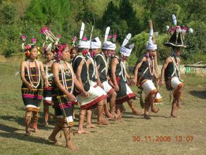 Lamkang traditional dancers performing Reel Ruu Dance