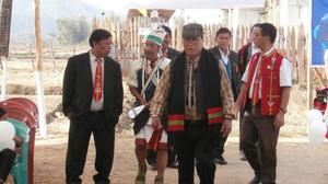 Kotha Tholung and other elders seen in the pciture at the first death anniversary of late Behon Shilshi