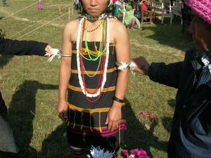 Lamkang Woman's Cultural Dress and Ornaments