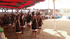 Lamkang Dancers performing during the first death anniversary of late Behon Shilshi of Deering Khu