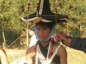 Lamkang Male Traditional Headgear Toom Lu Buw