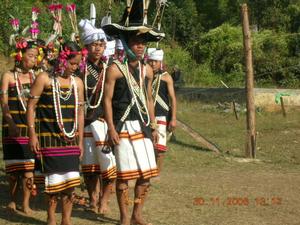 Lamkang traditional dancers at Charangching Khullen