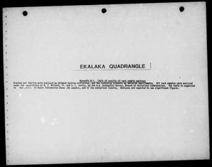 Ekalaka Quadrangle, Appendix B-1