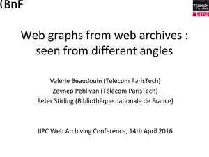 Web Graphs From Web Archives: Seen From Different Angles