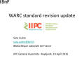 Presentation: WARC Standard Revision Update