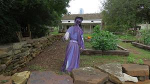 [Scarecrow in purple]