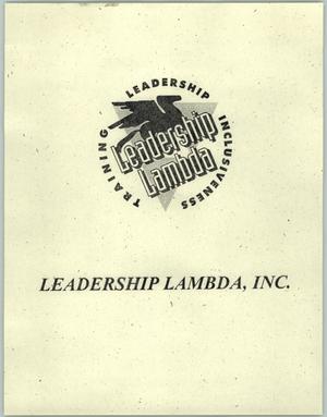 [Leadership Lambda Roster Booklet]