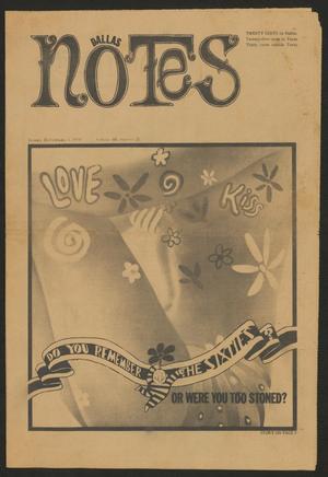 Primary view of object titled '[Dallas Notes newspaper, January 21-February 3, 1970]'.