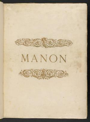Manon: opéra comique en 5 actes et 6 tableaux