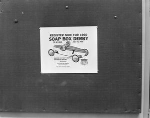 Primary view of object titled '[Soap Box Derby slide]'.