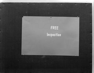 [Advertisement for free inspections]