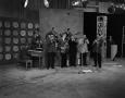 Photograph: [Curly Broyles and Jack Teagarden playing with a band]