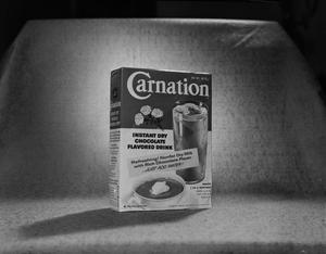 [Box of Carnation instant chocolate milk]