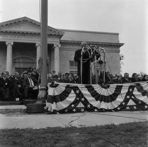 [Sam Rayburn at the library ceremony]