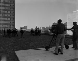 Primary view of object titled '[Camera operators at Sheraton Hotel in Dallas]'.