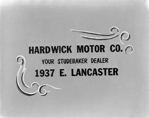 [Hardwick Motor Company slide]