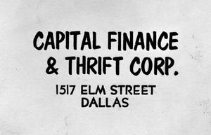 [Capital Finance & Thrift Corp. Slide]