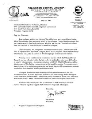 Letter from Fisette  (Arlington County, Virginia  Board)to  Chairman Principi