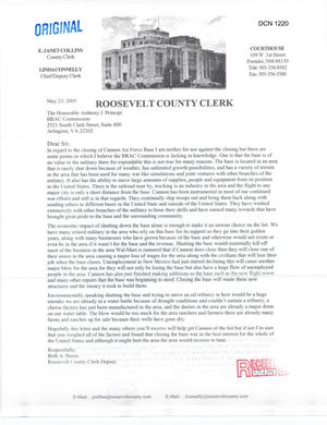 Letter from Burns to Chairman Principi (05/23/2005)