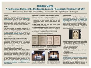 Hidden Gems: A Partnership Between the Digitization Lab and Photography Studio Art at UNT