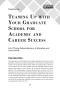 Book Chapter: Teaming up with Your Graduate School for Academic and Career Success