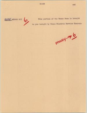 Primary view of object titled '[News Script: Tesco]'.
