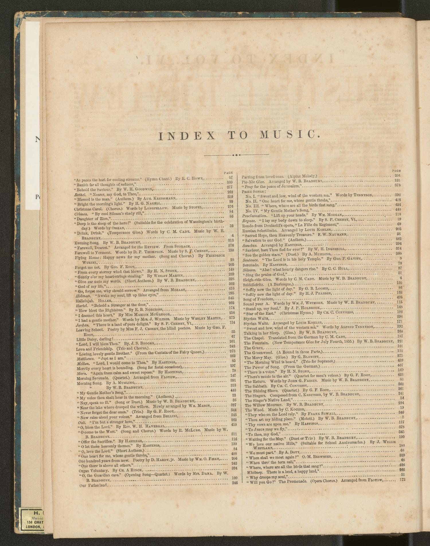 New York Musical Review and Gazette, Volume 6, Index
                                                
                                                    [Sequence #]: 4 of 4
                                                
