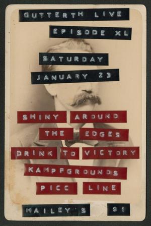 Primary view of object titled '[Shiny Around the Edges, Drink to Victory, Kampfgrounds, Picc Line original artwork for poster]'.