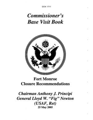 Commissioner's Base Briefing Book - Fort Monroe Closure Recommendations