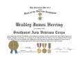 Primary view of [Certificate of Patriotism: Bradley James Herring, Certificate #147]