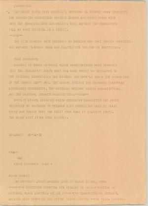Primary view of object titled '[News Script: Convention]'.