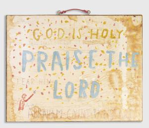 Primary view of object titled 'God is Holy'.