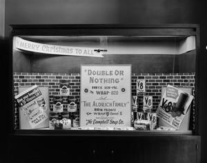 [Photograph of Campbell's window display]