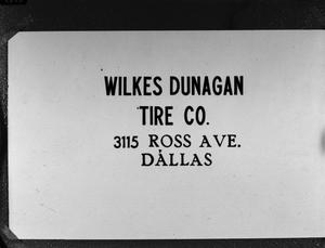 [Wilkes Dunagon Tire Co. slides]