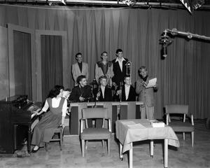 [Photograph of Bobby Peters and guests]