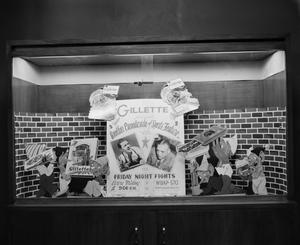 [Photograph of Gillette window display]