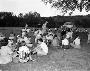 [Group of people at WBAP picnic]