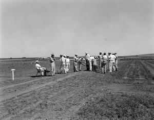 [Photograph of men in a field]