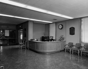 [Photograph of hall and reception]
