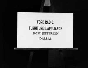 [Ford Radio, Furniture and Appliance slides]
