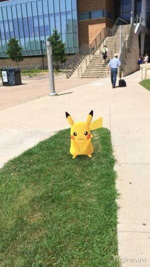 [Pikachu outside of Business Leadership Building]