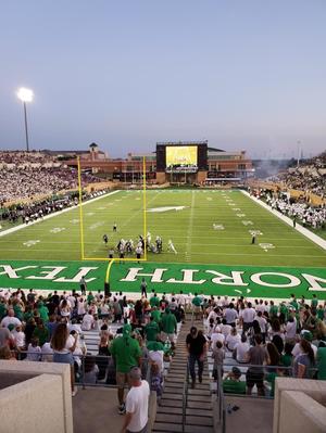 [View of Apogee field during UNT home game against ACU]