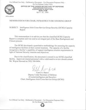 Intelligence Joint Cross-Service Group Security (IJCSG) Capacity Report