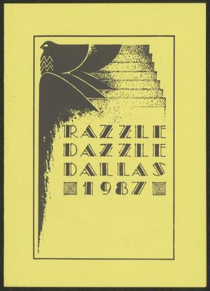[Invitation for Razzle Dazzle Dallas, August 7, 1987]