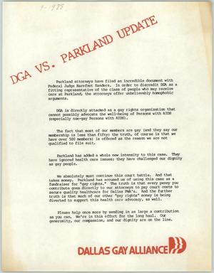 DGA vs.Parkland Update