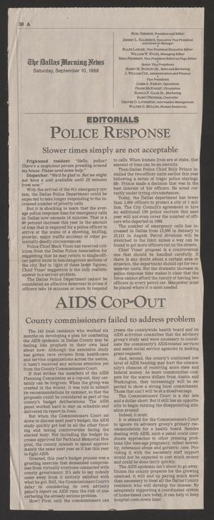 [Clipping: AIDS cop-out]