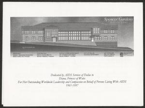 Primary view of object titled '[Invitation for the Dedication of Spencer Gardens, August 31, 1998]'.