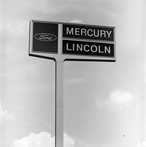 [Mercury Lincoln Ford sign, 9]